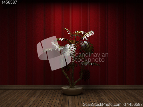 Image of illuminated fabric wallpaper