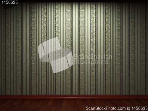 Image of illuminated fabric wallpaper