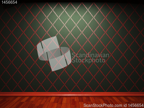 Image of illuminated fabric wallpaper