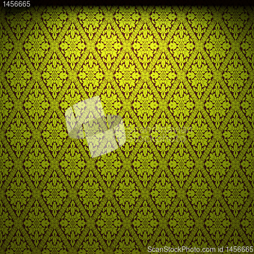 Image of illuminated fabric wallpaper