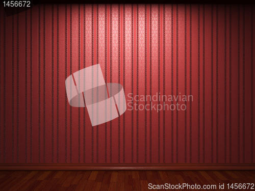 Image of illuminated fabric wallpaper