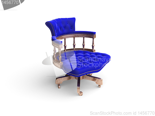 Image of isolated classic golden chair