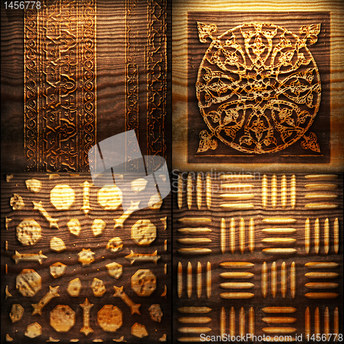 Image of Retro wooden ornament
