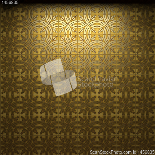 Image of illuminated tile wall