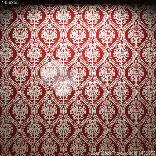 Image of illuminated fabric wallpaper