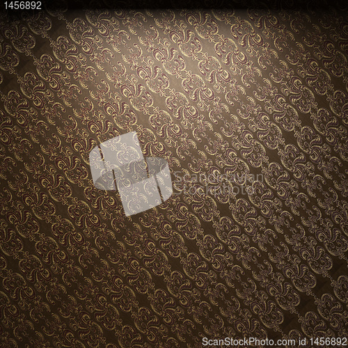 Image of illuminated fabric wallpaper