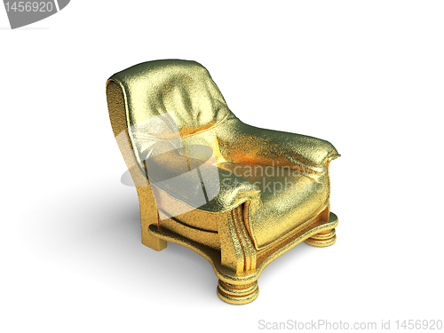 Image of isolated golden object