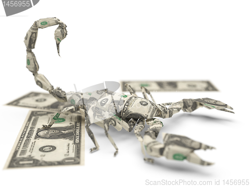 Image of dollar origami scorpion