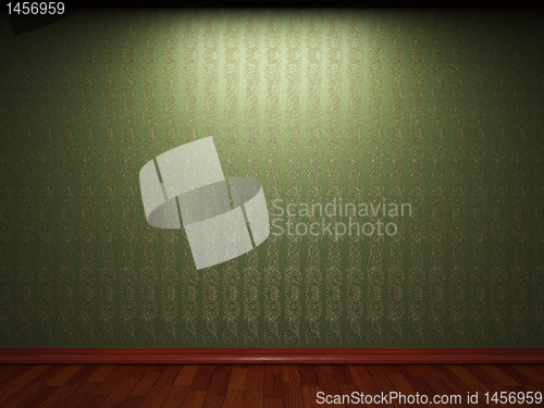 Image of illuminated fabric wallpaper