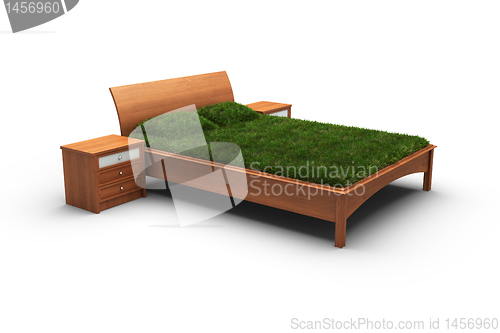 Image of bed designed as an herbal