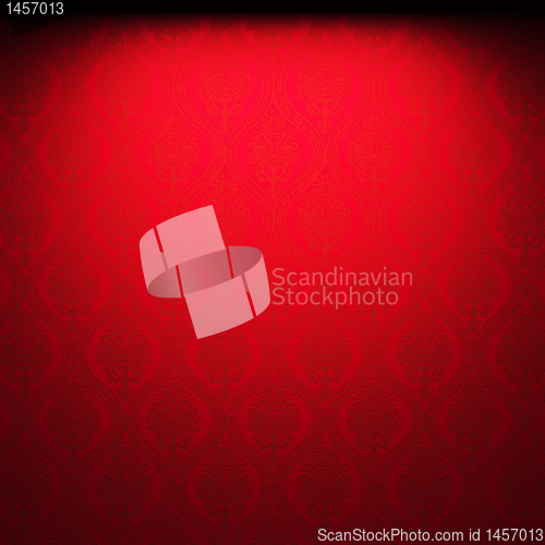 Image of illuminated fabric wallpaper