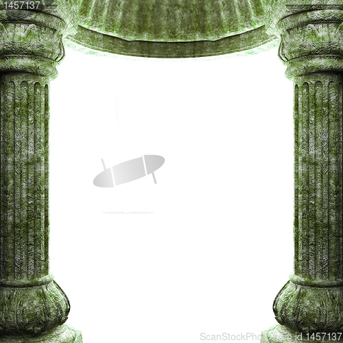 Image of stone columns and arch