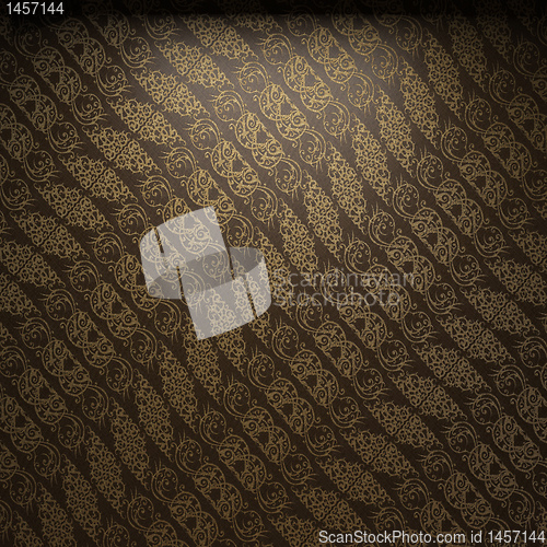 Image of illuminated fabric wallpaper