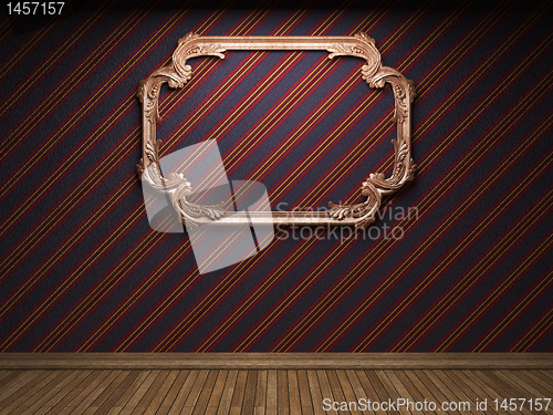 Image of illuminated fabric wall and frame