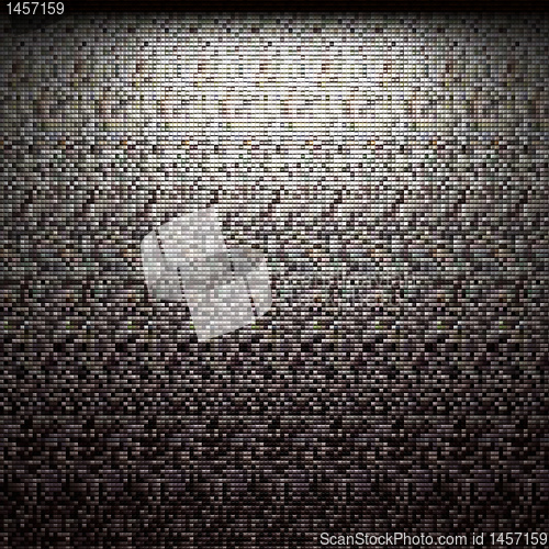 Image of illuminated tile wall