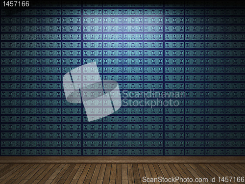 Image of illuminated fabric wallpaper