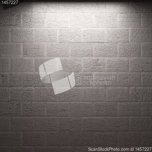 Image of illuminated stone wall