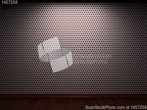 Image of illuminated tile wall