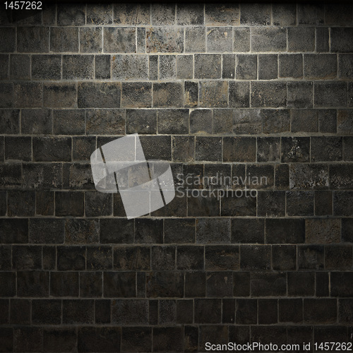 Image of illuminated stone wall