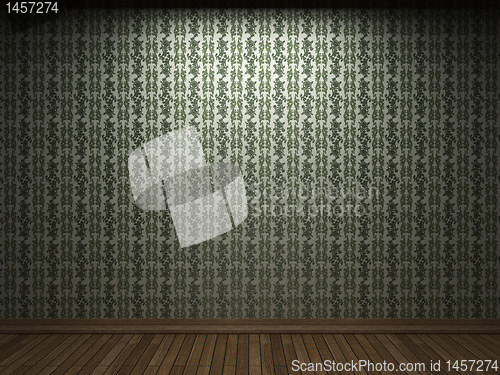 Image of illuminated fabric wallpaper