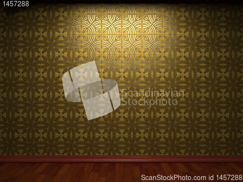 Image of illuminated tile wall