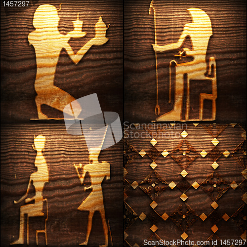 Image of Retro wooden ornament