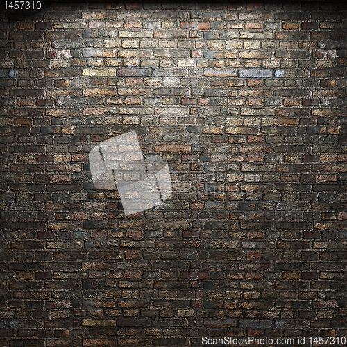 Image of illuminated brick wall
