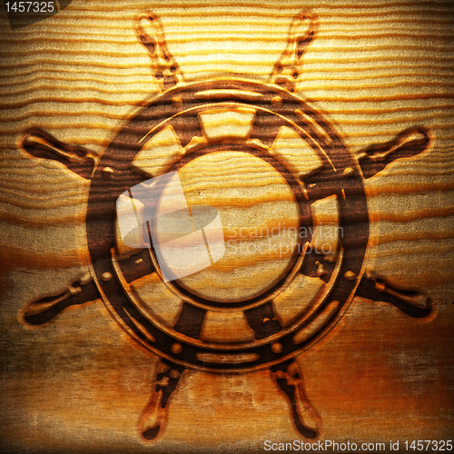 Image of Retro wooden ornament