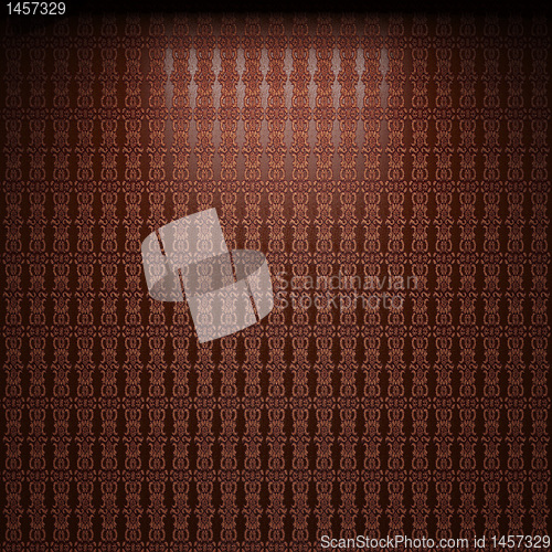Image of illuminated fabric wallpaper