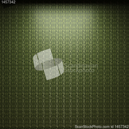 Image of illuminated fabric wallpaper