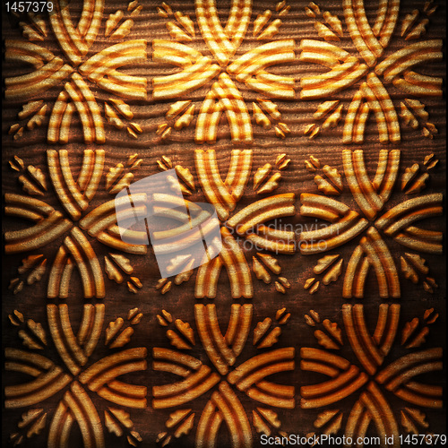 Image of Retro wooden ornament