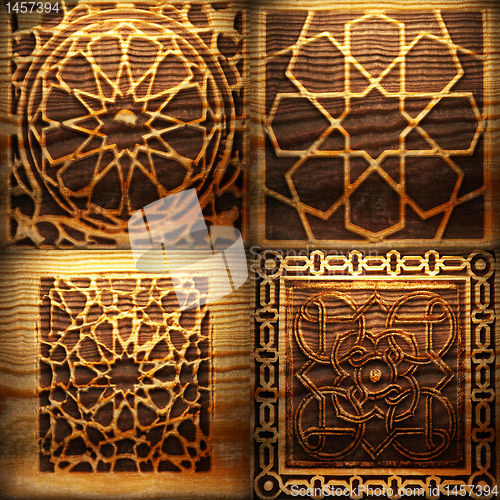 Image of Retro wooden ornament