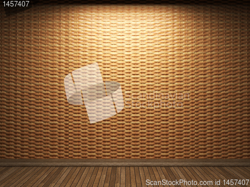 Image of illuminated wooden wall