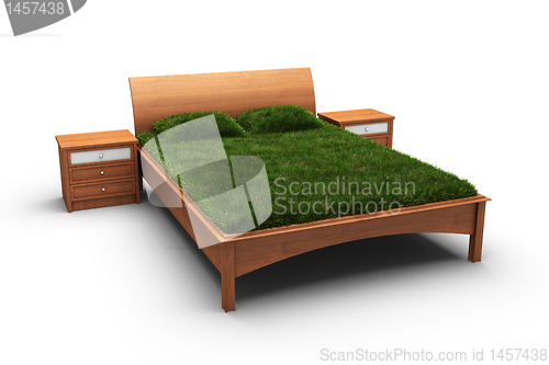 Image of bed designed as an herbal