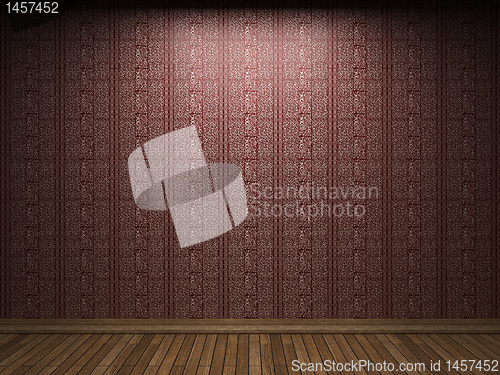 Image of illuminated fabric wallpaper