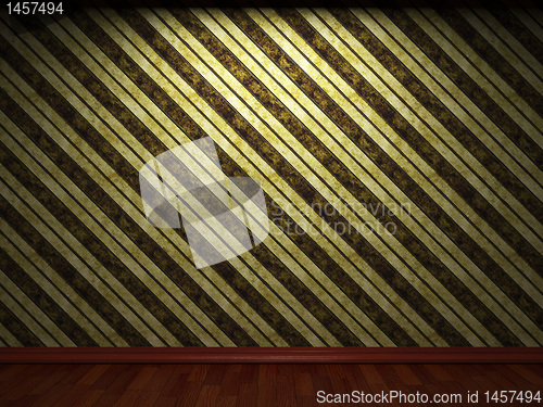 Image of illuminated fabric wallpaper