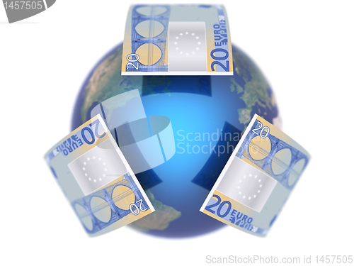 Image of Euro, covering the Earth