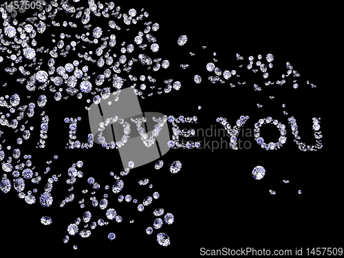 Image of Diamonds on black surface