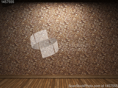 Image of illuminated wooden wall