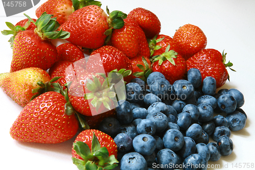 Image of strawberries and blueberries