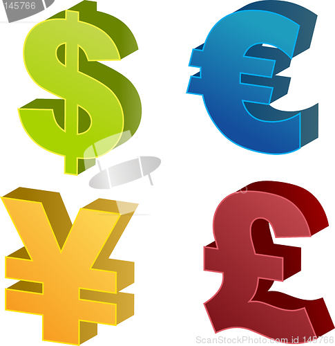 Image of Currency symbol illustrations