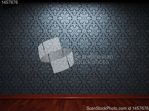 Image of illuminated fabric wallpaper