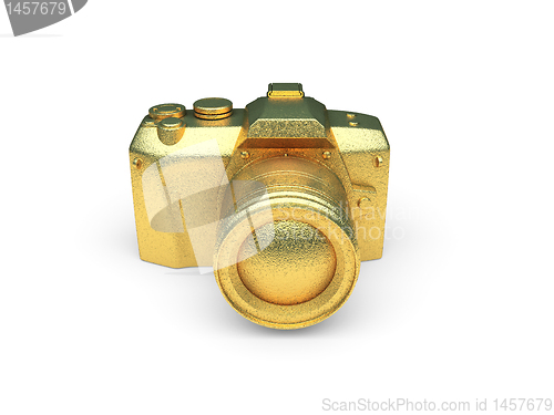 Image of isolated golden object