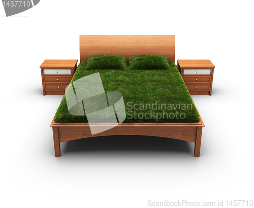 Image of bed designed as an herbal