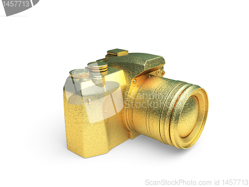 Image of isolated golden object