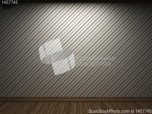 Image of illuminated fabric wallpaper