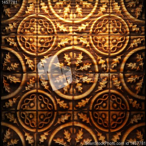 Image of Retro wooden ornament