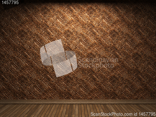 Image of illuminated wooden wall