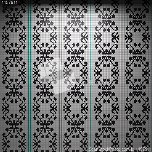 Image of illuminated tile wall