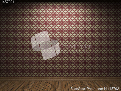 Image of illuminated fabric wallpaper